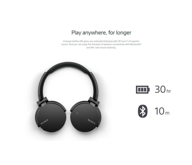 Sony MDR-XB650BTB Czarne - 352830 - zdjęcie 3